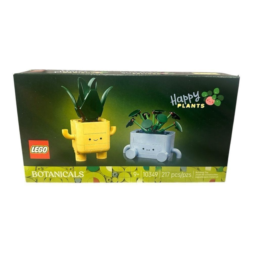 LEGO Botanicals Happy Plants Set - 10349 Yellow and Gray Planters